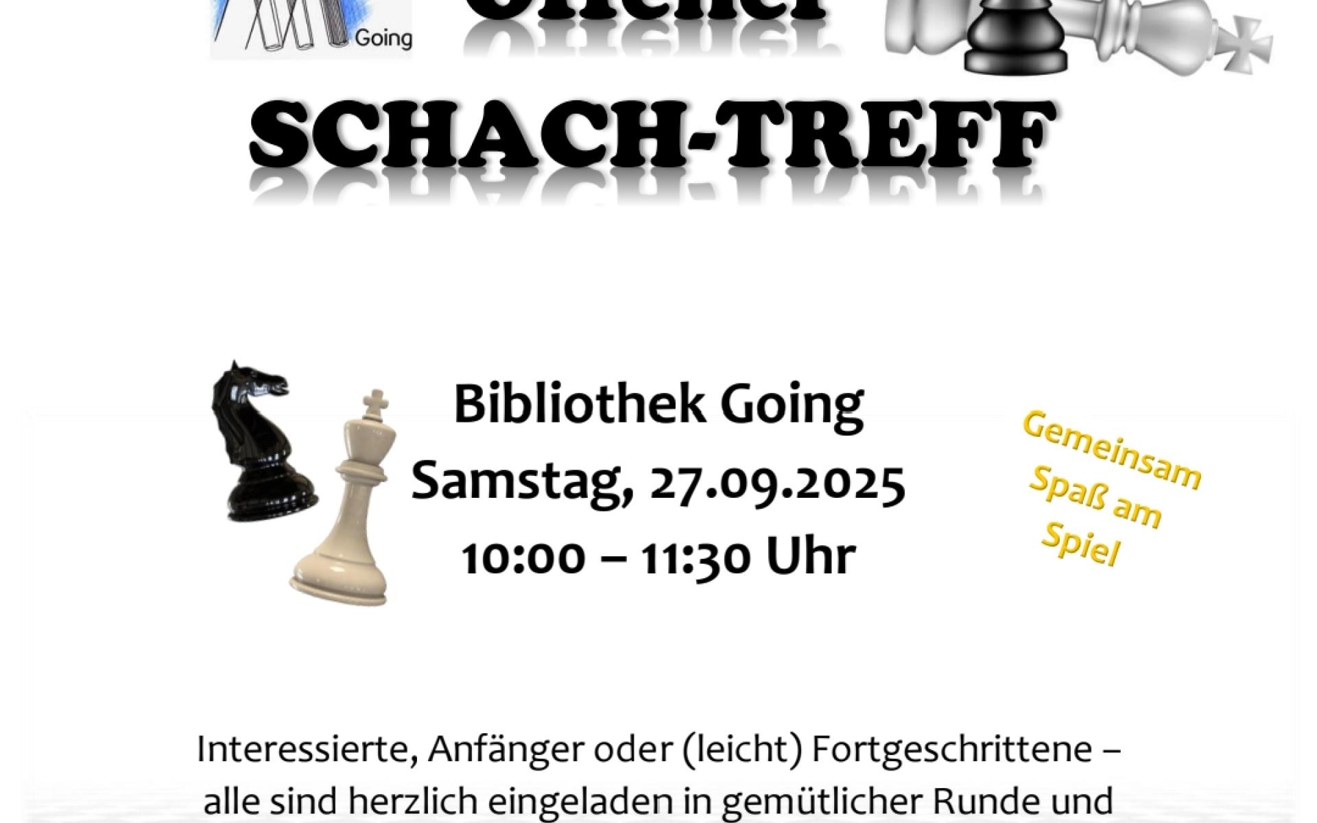 Offener Schachtreff für alle Interessierten